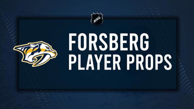 Filip Forsberg Player Prop Bets for the Predators vs. Bruins Game - October 22