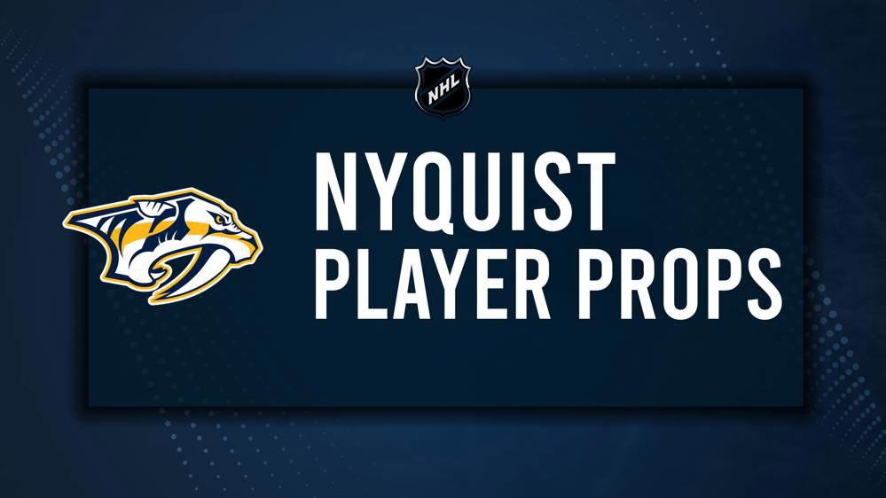 Gustav Nyquist Player Prop Bets for the Predators vs. Oilers Game - October 31