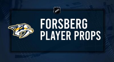 Filip Forsberg Player Prop Bets for the Predators vs. Avalanche Game - November 11