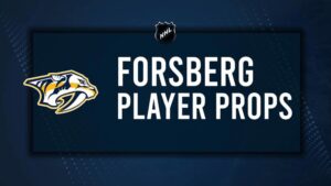 Filip Forsberg Player Prop Bets for the Predators vs. Kraken Game - November 20