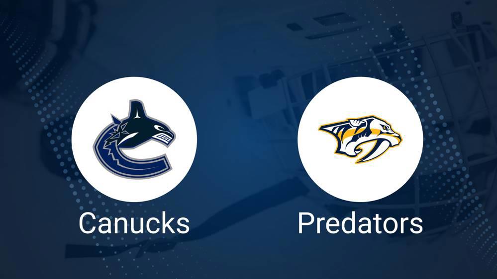 How to Pick the Canucks vs. Predators Game with Odds, Spread, Betting Line and Stats – November 17