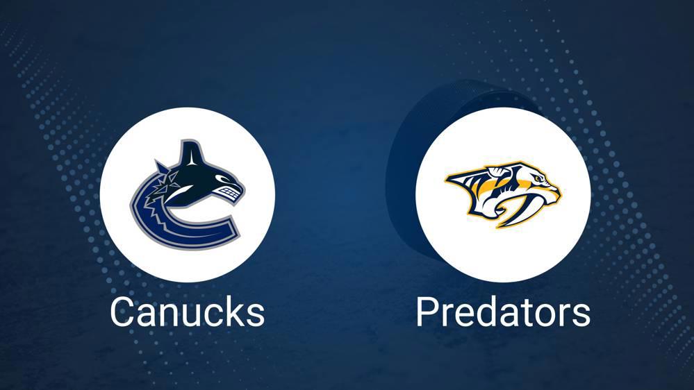 How to Pick the Predators vs. Canucks Game with Odds, Spread, Betting Line and Stats – November 17