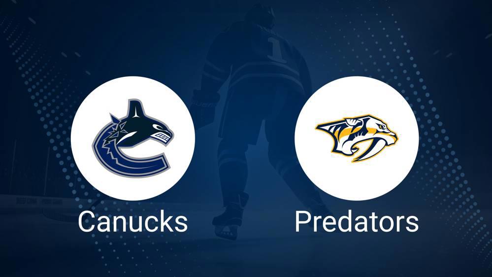 Predators vs. Canucks Injury Report Today - November 17