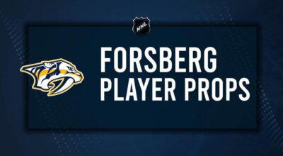 Filip Forsberg Player Prop Bets for the Predators vs. Senators Game - December 7