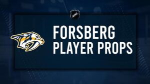 Filip Forsberg Player Prop Bets for the Predators vs. Capitals Game - January 11